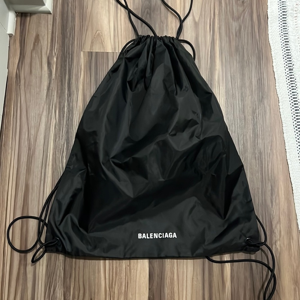 NWOT Balenciaga large gym sack 19”x23”